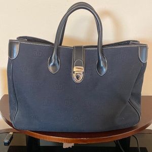 Vintage Dooney & Bourke Black Logo Tote